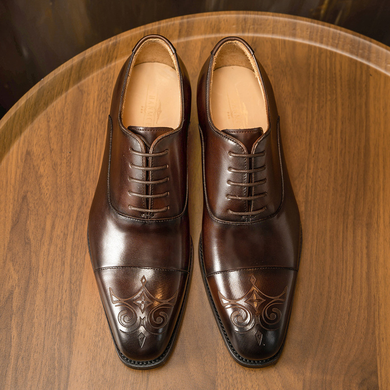 Men'S Style Formal Wear - Gesneden driedelige herenschoenen, zakelijke formele kleding,