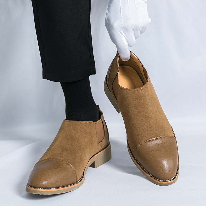 Men Formal Wear Brown - Heren Retro Formele Schoenen Zwart Bruin