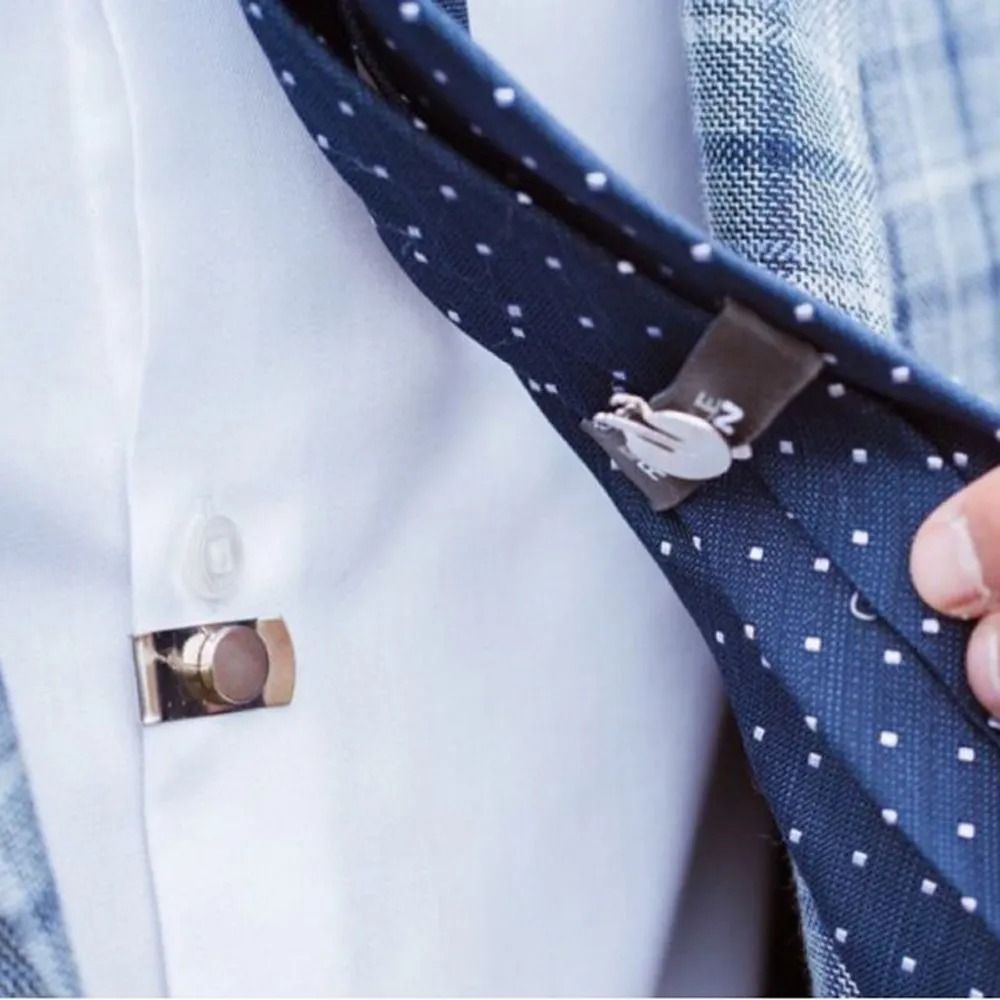 Collar Stay Metal - Nieuwe onzichtbare stropdasverblijfclips Anti-rimpel Anti-swing stropdashouder