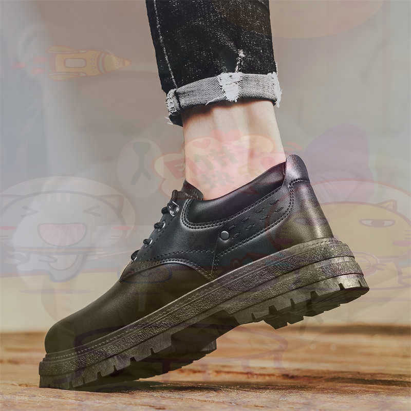 Men'S Health Formal Wear - Donker natuurlijk leer Mode-sneakers Tennis Herensneakers