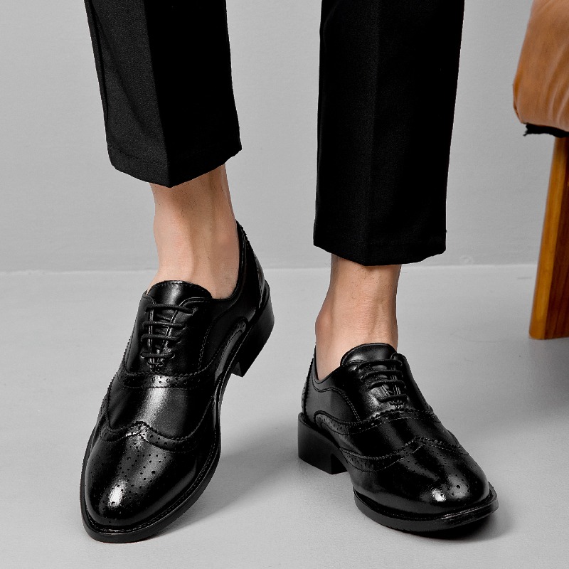 Men'S Style Formal Wear - Formele lederen schoenen, klassieke herenstijl, instappers,