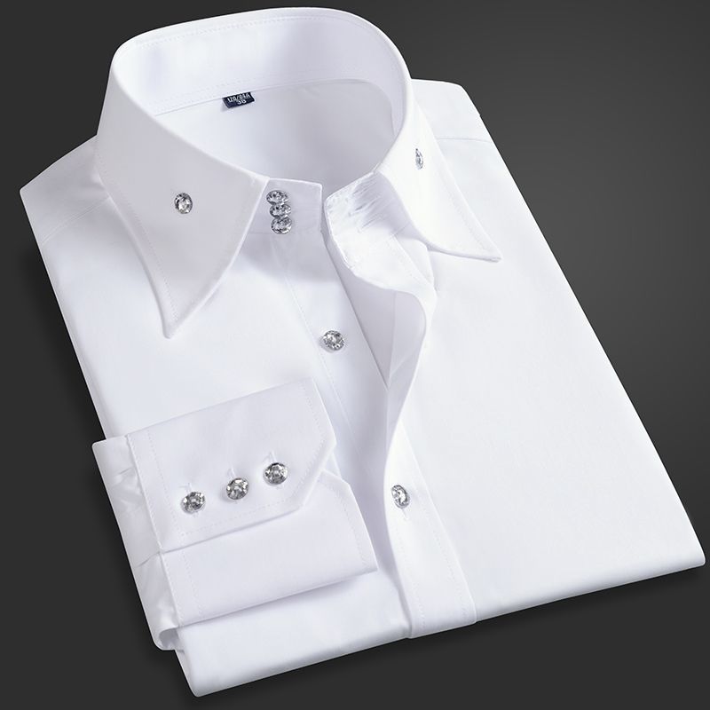 Men'S Style Formal Wear - Lente Herfst Heren Executive Shirt Koreaanse