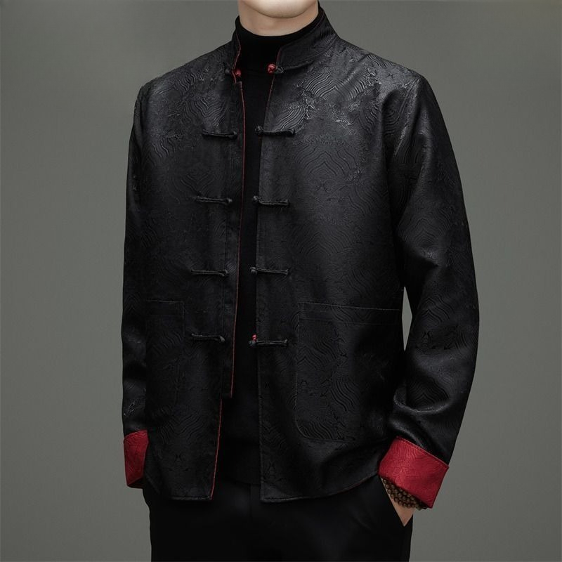 Men'S Style Formal Wear - Tang-stijl Heren Dubbelzijdige jassen met lange