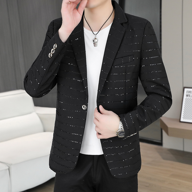 Men'S Style Formal Wear - Blazer Heren met pailletten, high-end, hot