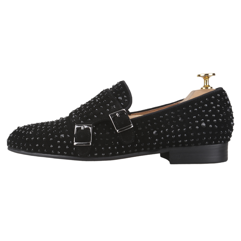 Piergitar Nieuwe Zwarte Suede  - Men'S Style Formal Wear recensie en prijs