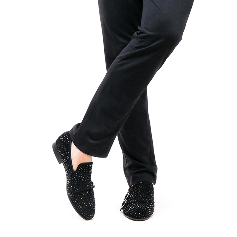 Piergitar Nieuwe Zwarte Suede  - Men'S Style Formal Wear recensie en prijs