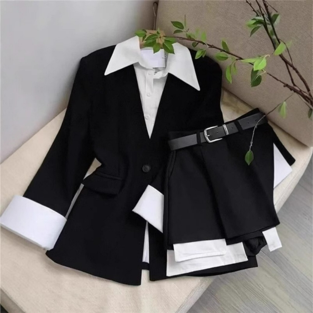 Vrouwen tweedelige roksets pat - Double Breasted Blazer recensie en prijs