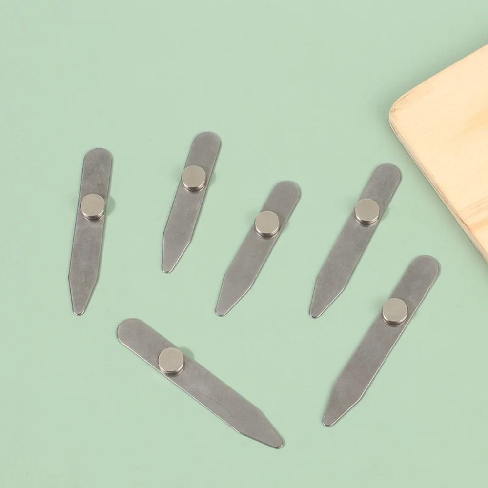 6 stuks nieuwe magnetische kra - Collar Stay Metal recensie en prijs