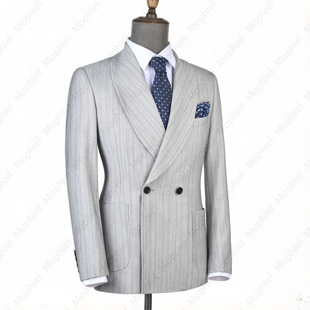 Mophiel Lichtgrijs Herenpak Ge - Men Formal Wear Wedding recensie en prijs