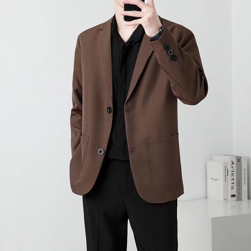 Lente Bruine Zwarte Blazer Man - Men Formal Wear Brown recensie en prijs
