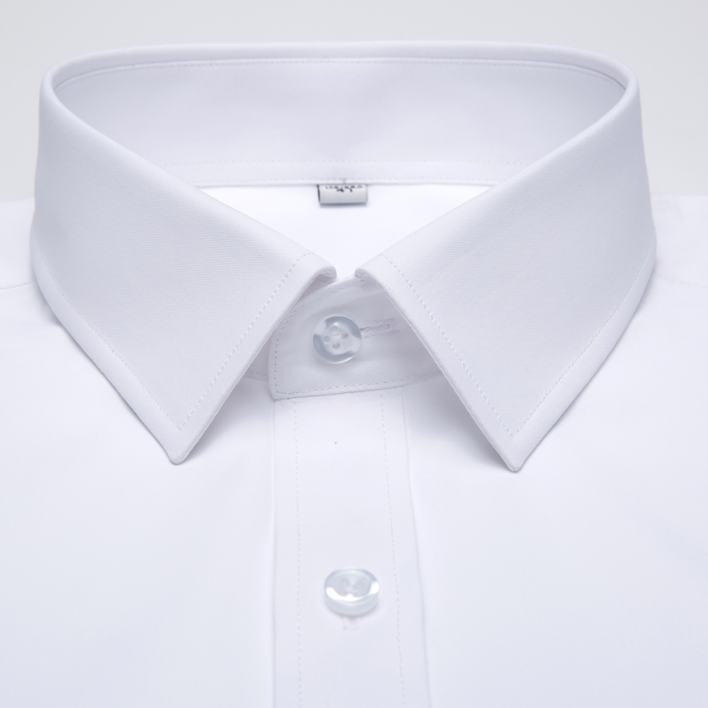Wit effen overhemd met lange m - Men Formal Wear Shirts recensie en prijs