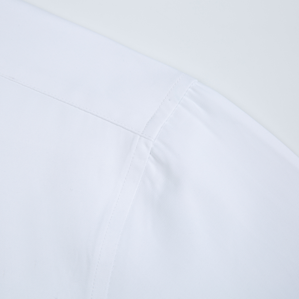 Wit effen overhemd met lange m - Men Formal Wear Shirts recensie en prijs