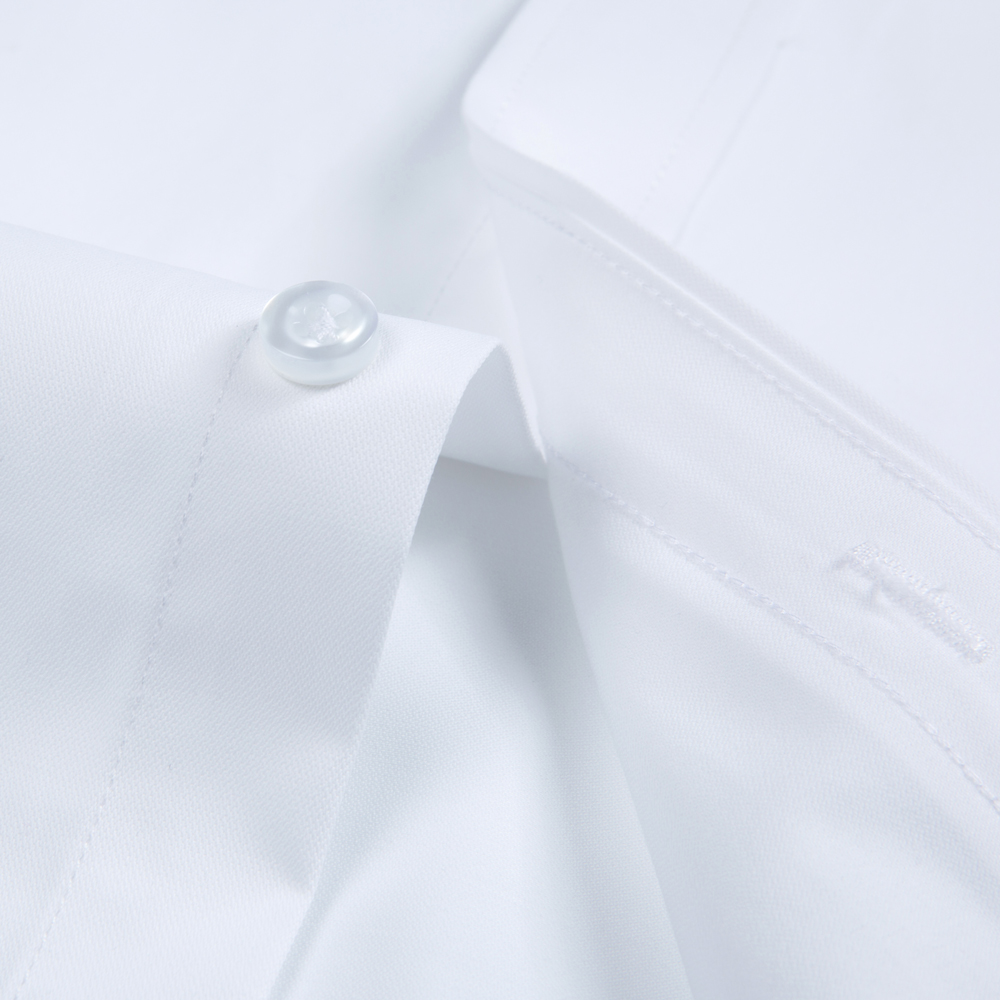Wit effen overhemd met lange m - Men Formal Wear Shirts recensie en prijs