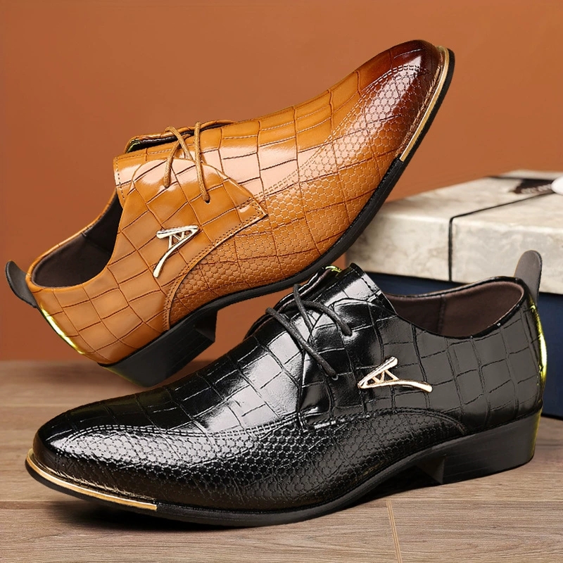 Mode PU lederen schoenen heren - Men Formal Wear Brown recensie en prijs