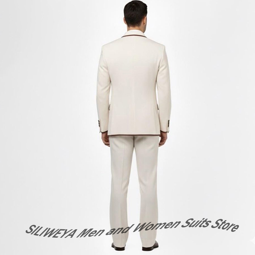 Stijlvolle herenpak met dubbel - Men Formal Wear Brown recensie en prijs