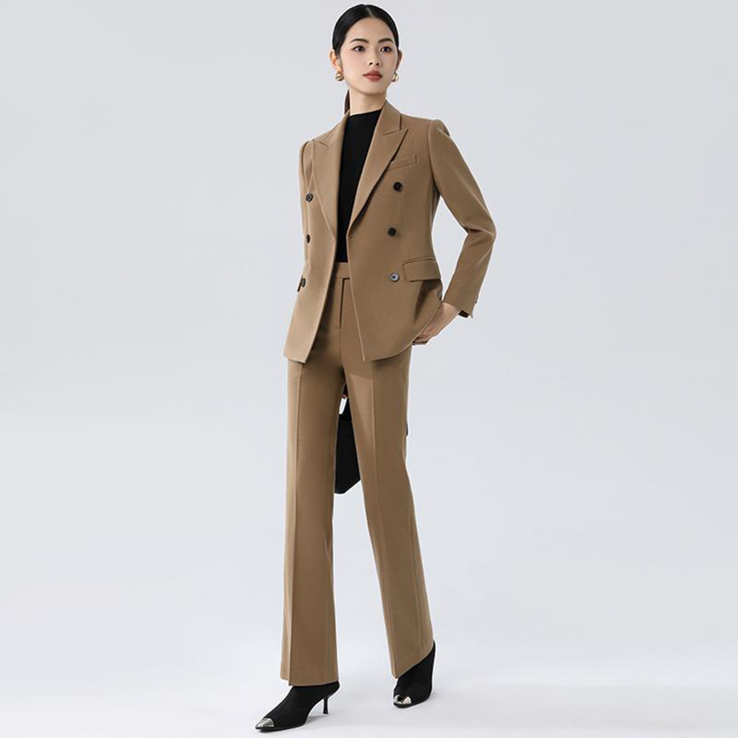 Allingentle Paarse Damespak Sl - Double Breasted Blazer recensie en prijs