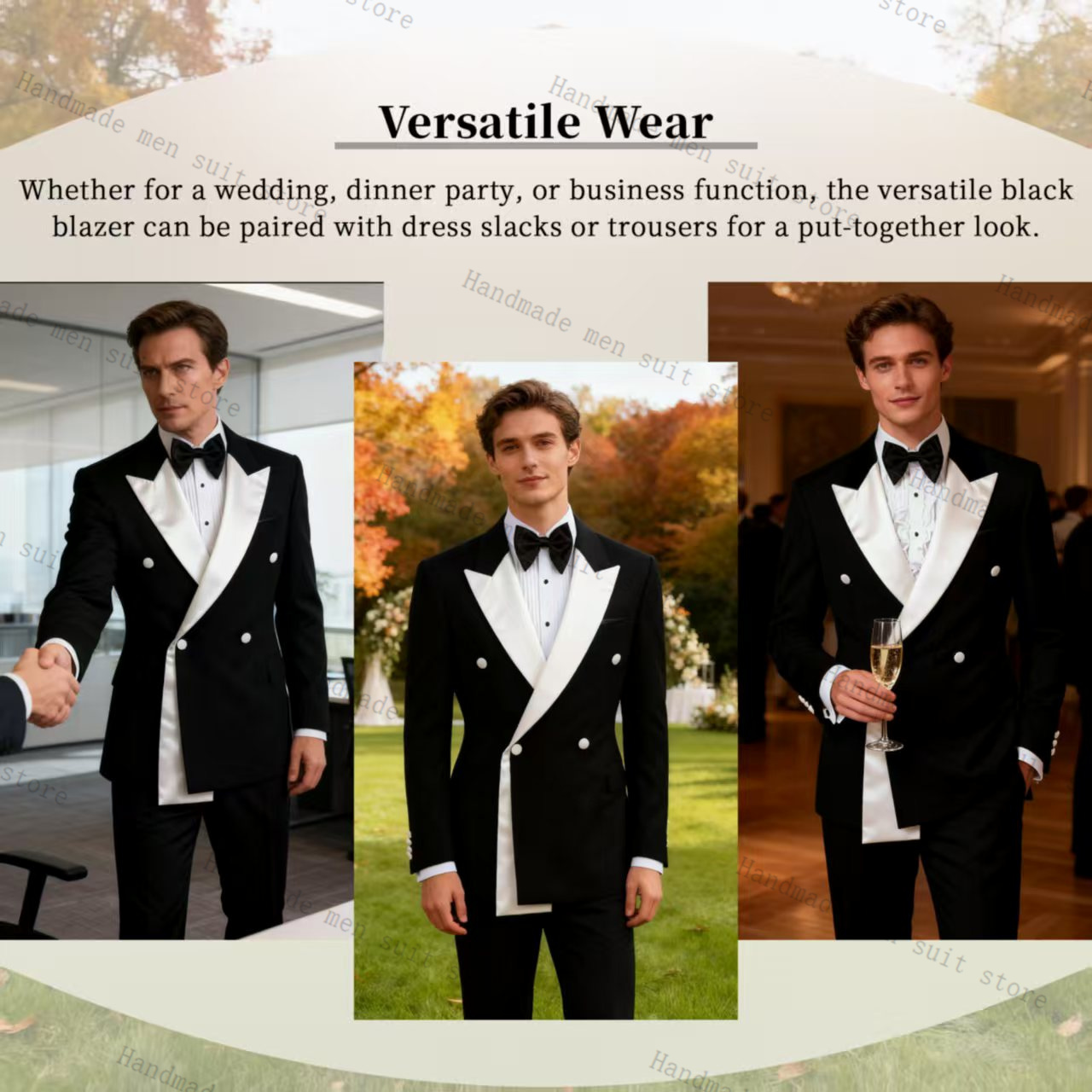 Herfst Mannen Pakken 2-delige  - Men Formal Wear Wedding Guest recensie en prijs