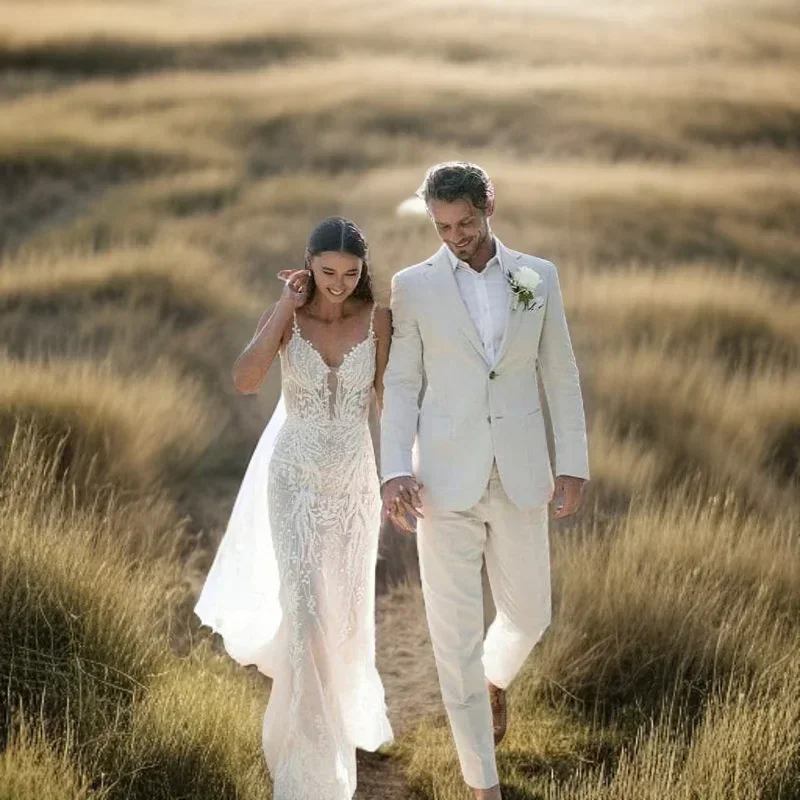 Linnen Bruiloft Smoking Voor M - Men Formal Wear For Summer recensie en prijs