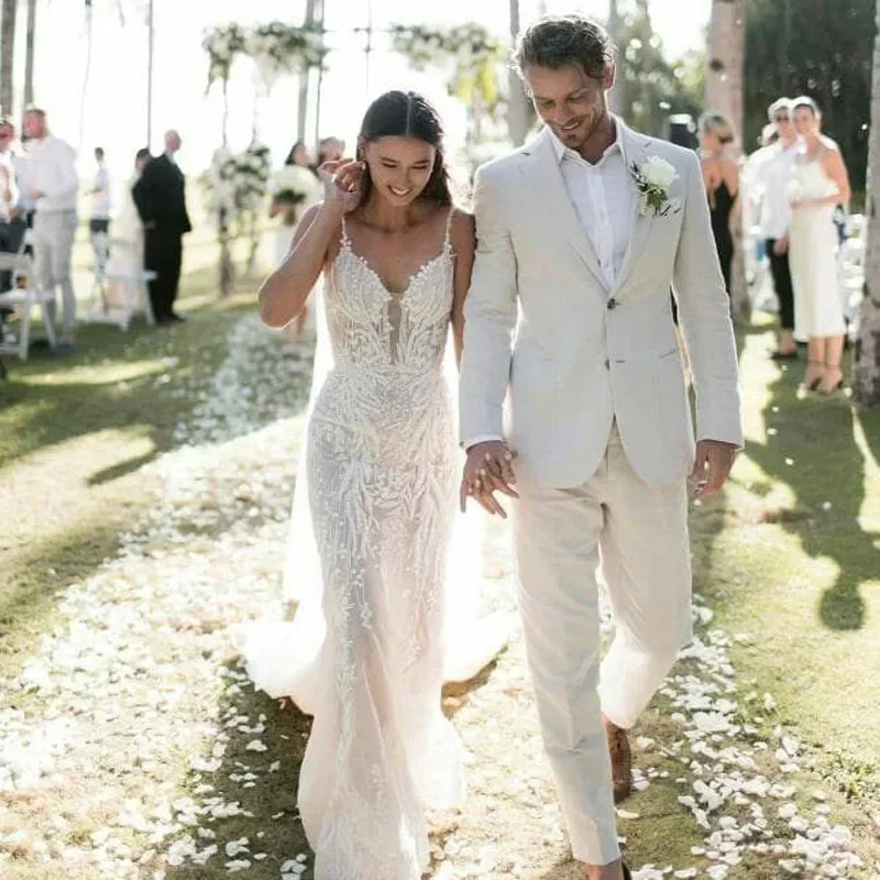 Linnen Bruiloft Smoking Voor M - Men Formal Wear For Summer recensie en prijs