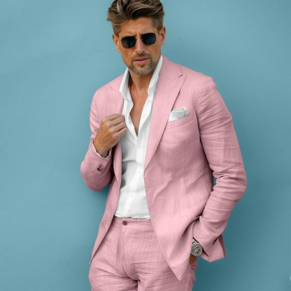Linnen bruiloft herenpakken sl - Men Formal Wear For Summer recensie en prijs