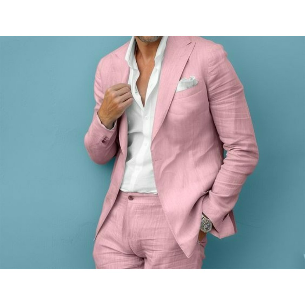 Linnen bruiloft herenpakken sl - Men Formal Wear For Summer recensie en prijs