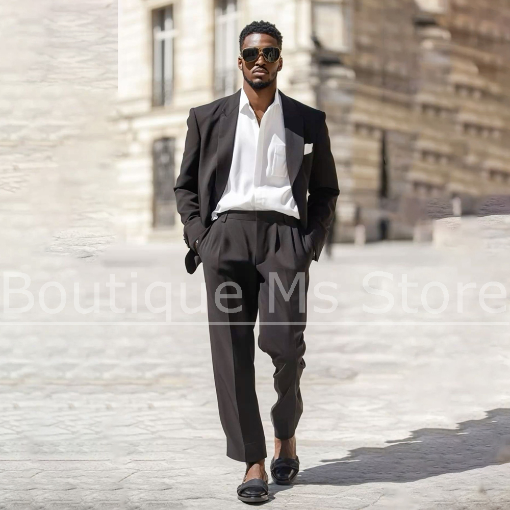 Donkerbruin herenpak, 2-delig, - Men Formal Wear Brown recensie en prijs