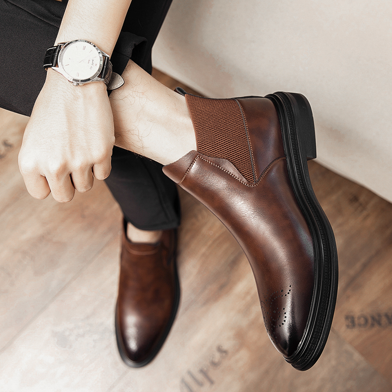 Hoge leren schoenen zijn veelz - Men'S Style Formal Wear recensie en prijs