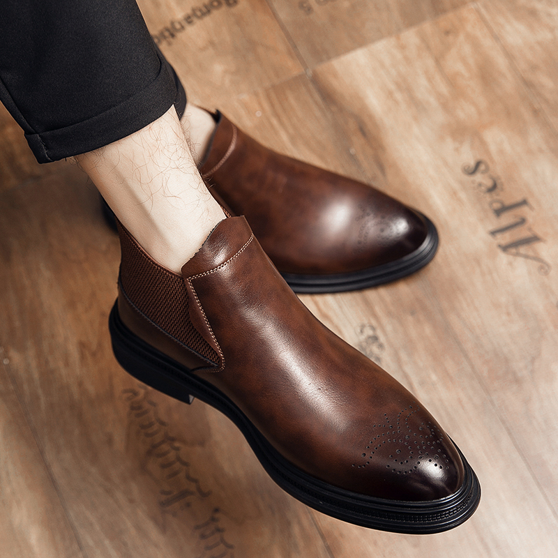 Hoge leren schoenen zijn veelz - Men'S Style Formal Wear recensie en prijs