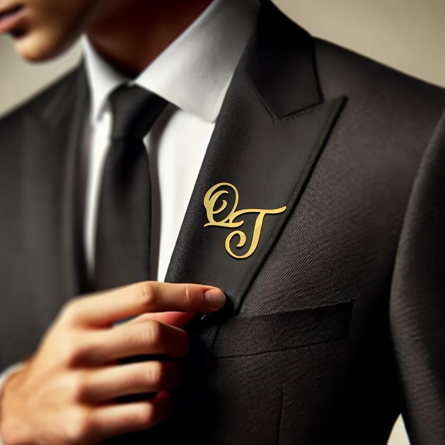 Aangepaste monogram initiële n - Tuxedo Lapel Pin recensie en prijs