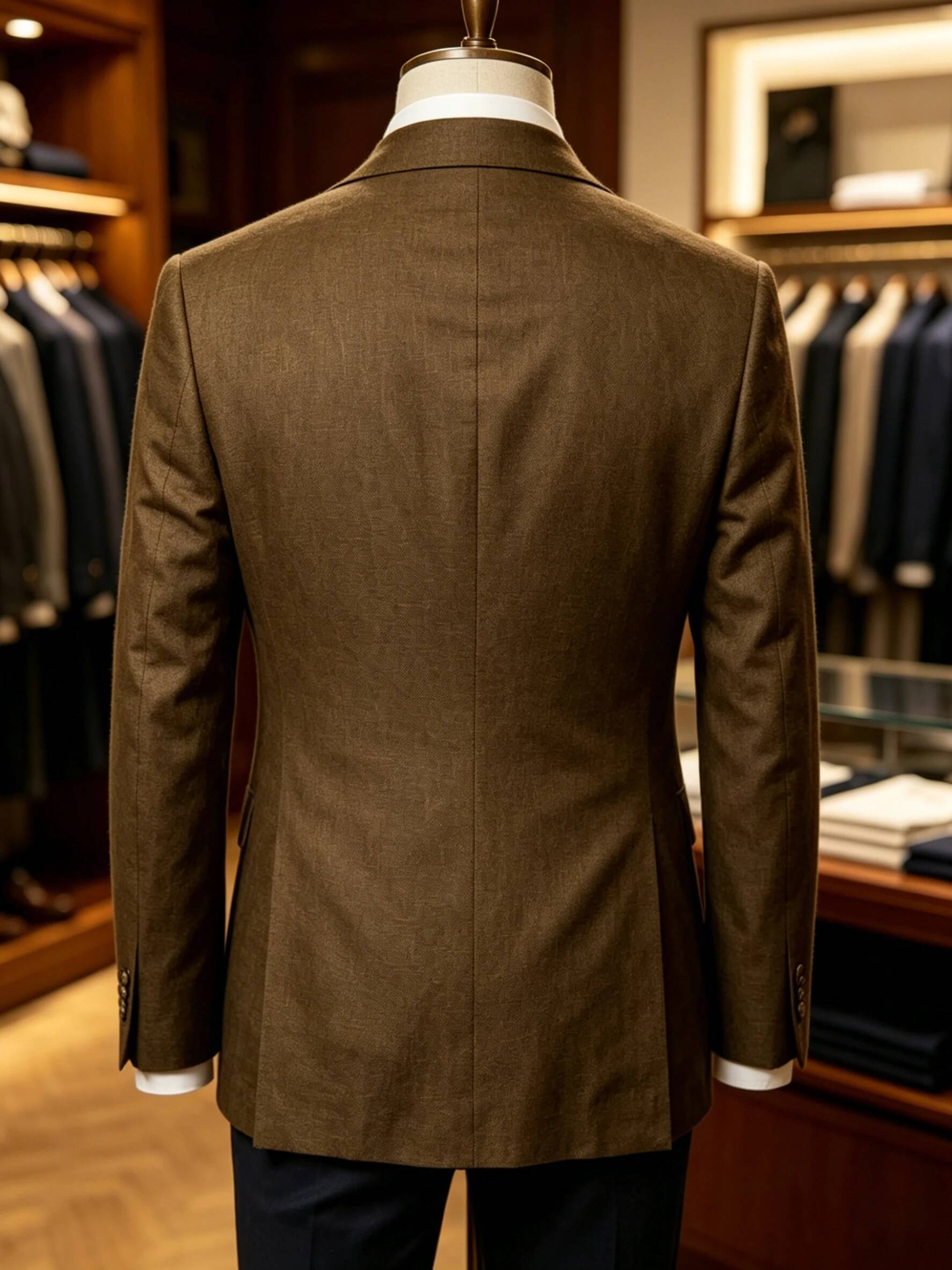 Heren sportjas zomer dubbelgek - Men Formal Wear Brown recensie en prijs