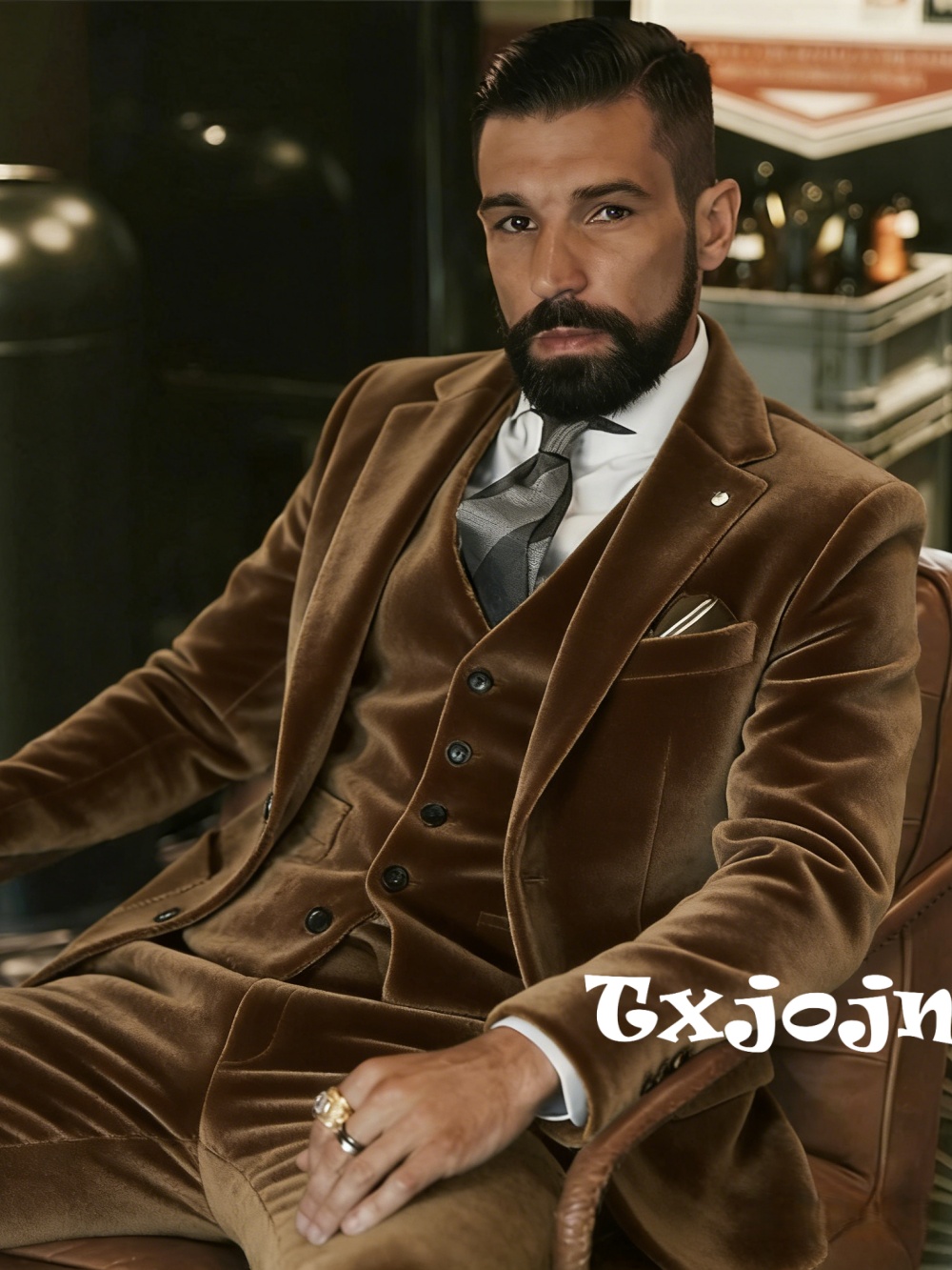 Heren fluwelen pakken 3-delig  - Men Formal Wear Wedding recensie en prijs