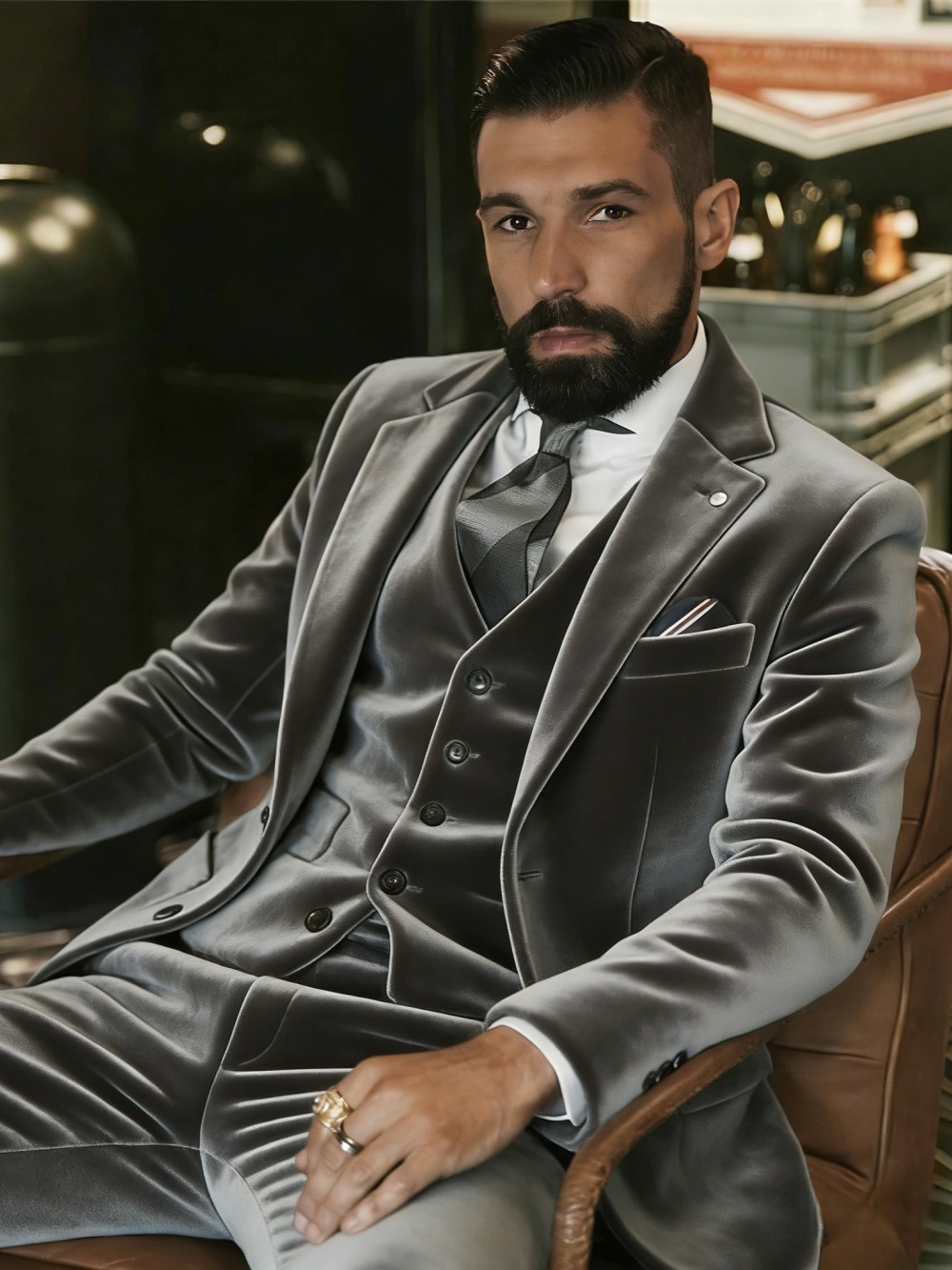 Heren fluwelen pakken 3-delig  - Men Formal Wear Wedding recensie en prijs