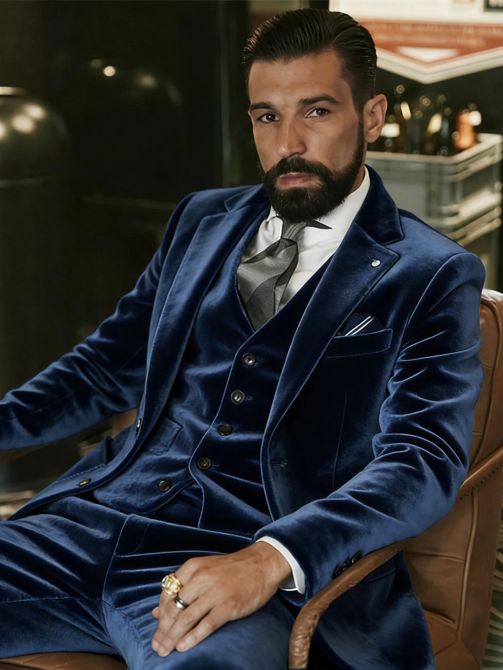 Heren fluwelen pakken 3-delig  - Men Formal Wear Wedding recensie en prijs