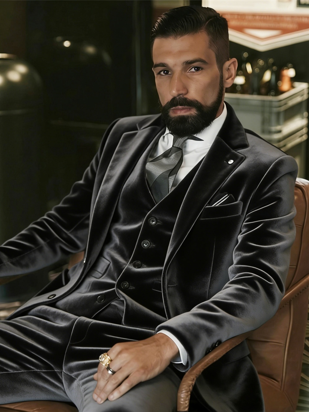 Heren fluwelen pakken 3-delig  - Men Formal Wear Wedding recensie en prijs