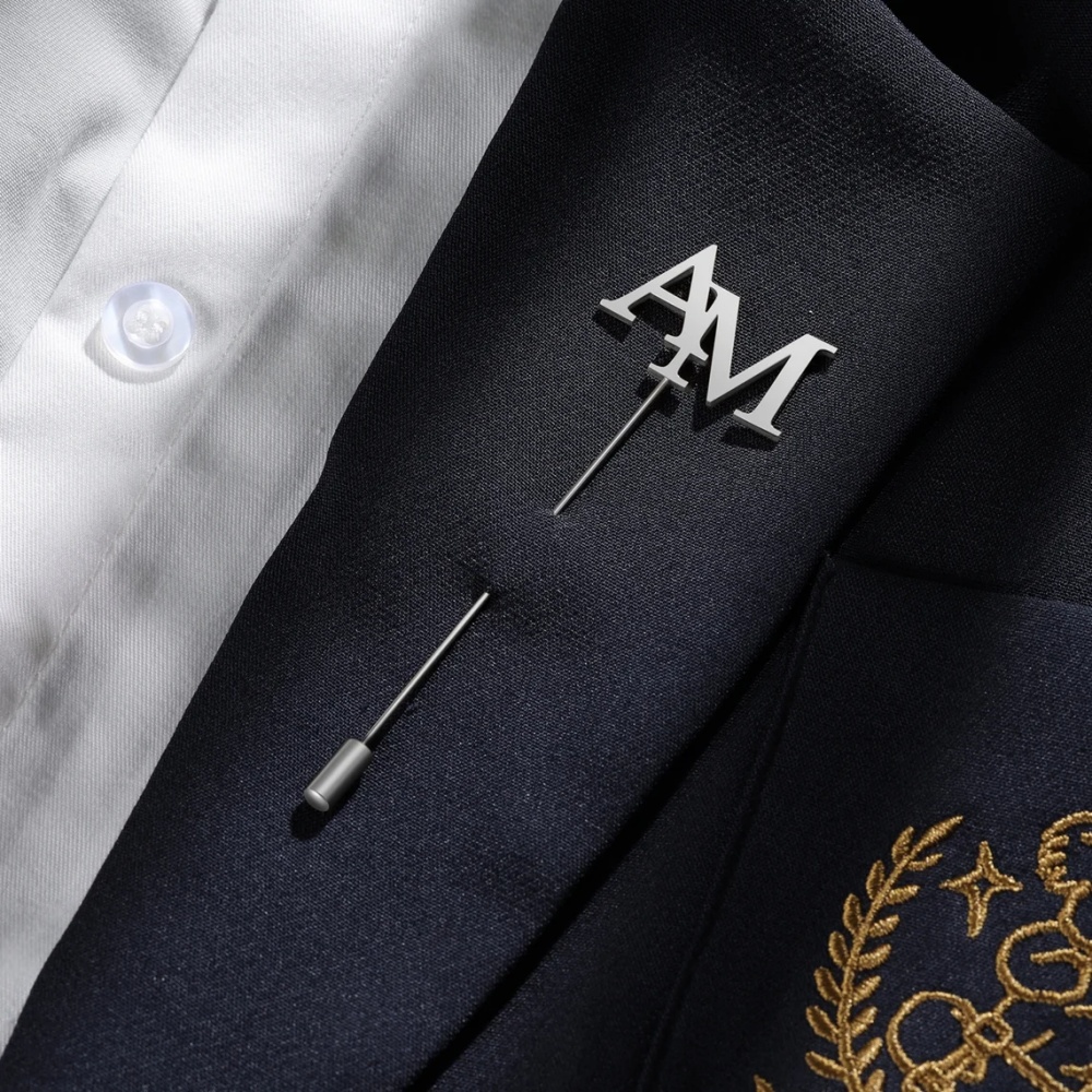 Aangepaste initialen broche ma - Tuxedo Lapel Pin recensie en prijs