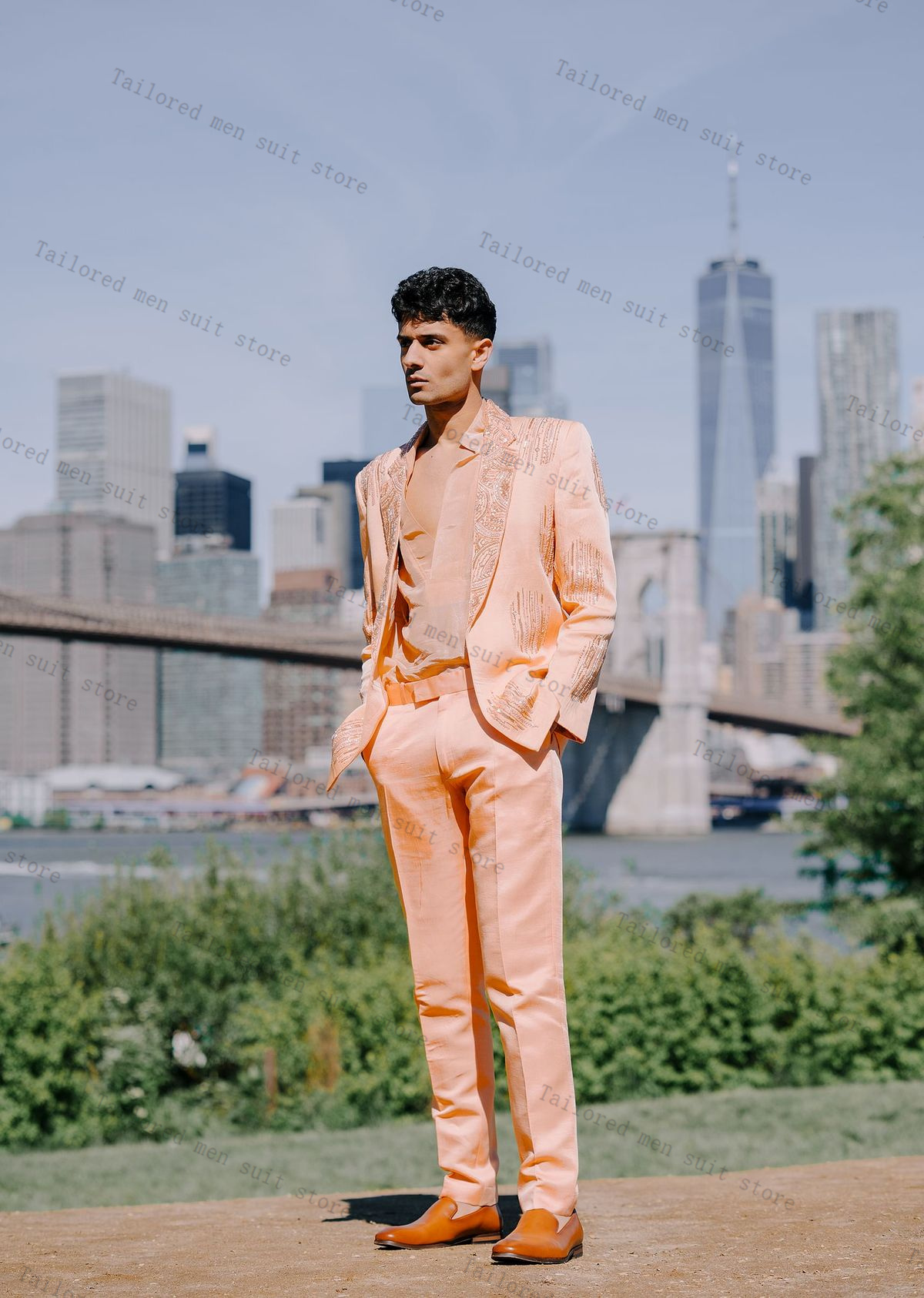 Luxe Kristallen Mannen Pakken  - Men Formal Wear Wedding Guest recensie en prijs