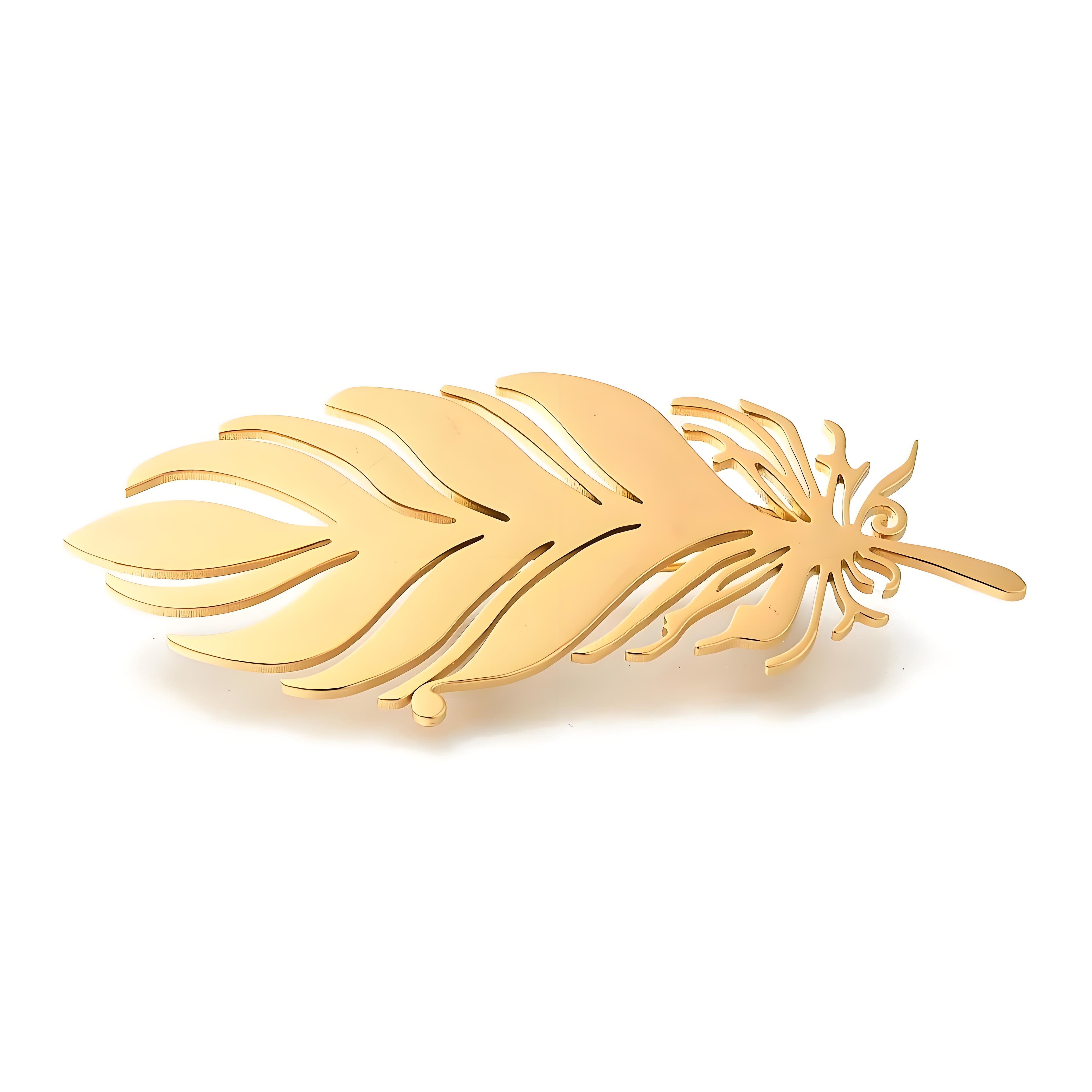 Vergulde verenbroche, prachtig - Tuxedo Lapel Pin recensie en prijs