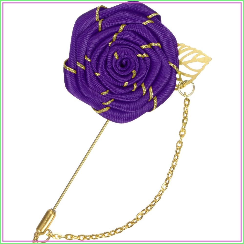 Rozenbroche speld met stoffen  - Tuxedo Lapel Pin recensie en prijs