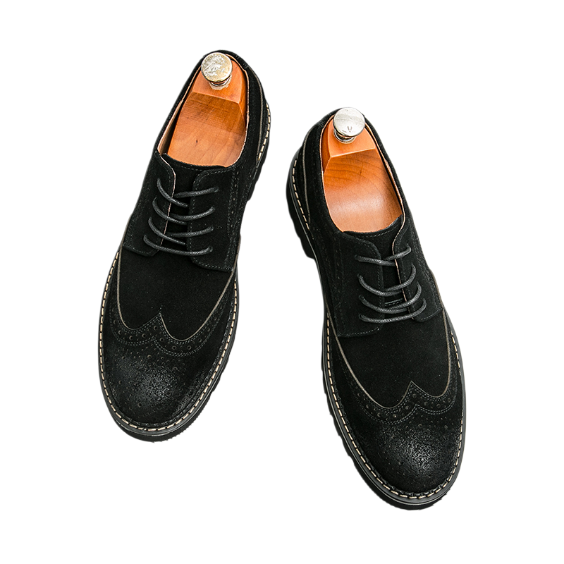 Bruine suède brogue-oxfords vo - Men Formal Wear Brown recensie en prijs