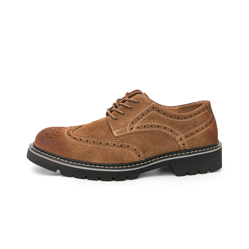 Bruine suède brogue-oxfords vo - Men Formal Wear Brown recensie en prijs